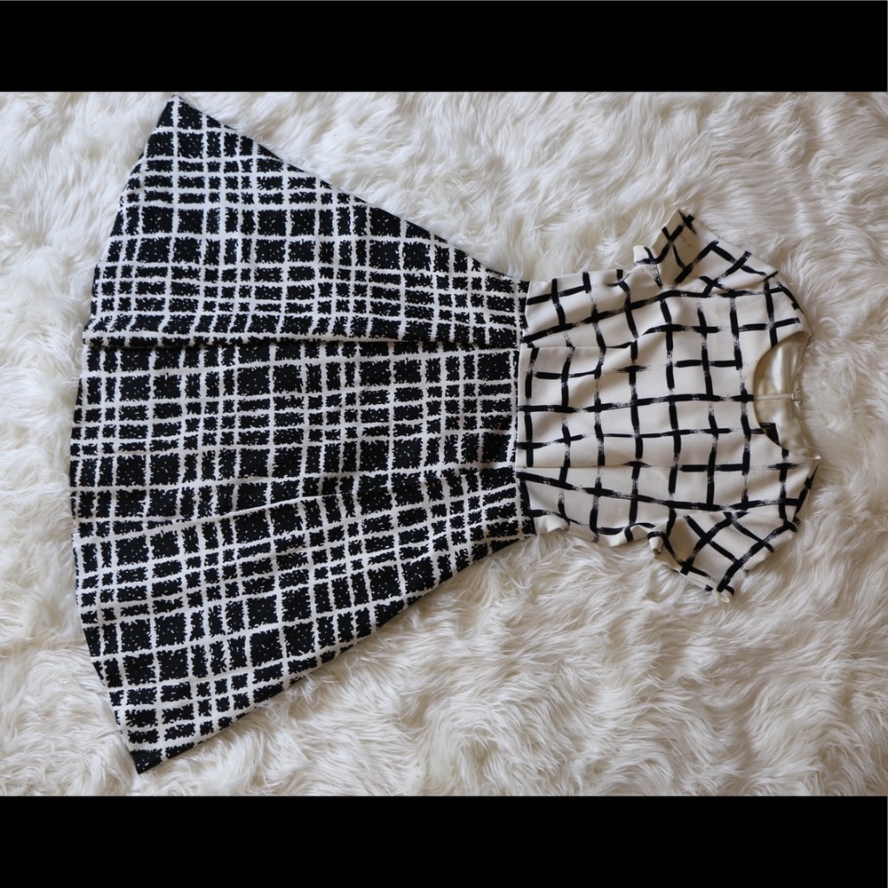 Badgley Mischka dress black & white